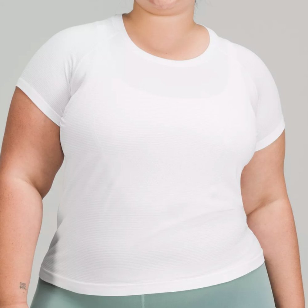 Lululemon Swiftly Tech White SS Shirt *Race Length* Size 4